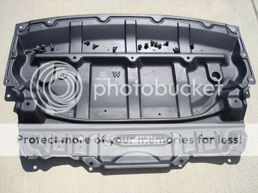 Why the plastic cover over the bottom of engine? Nissan 370Z Forum